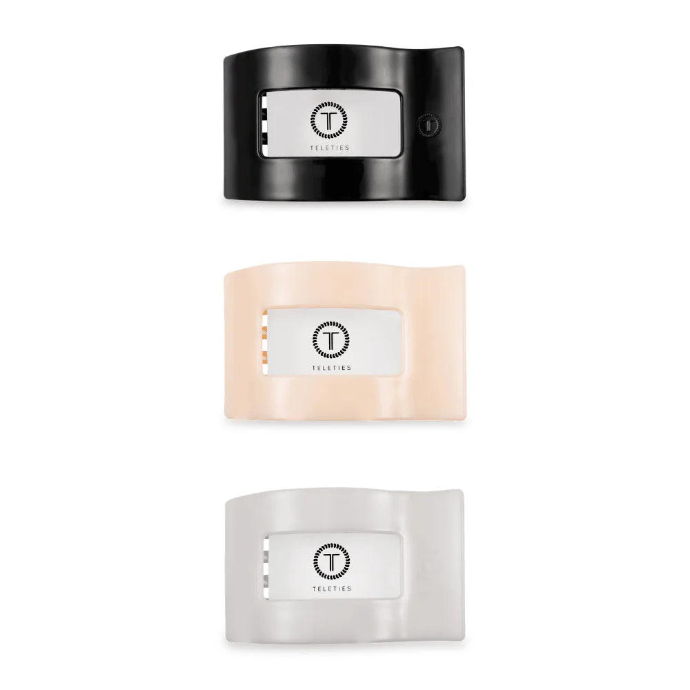 Rectangle Neutral Flat Clip Bundle - Medium