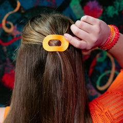 Day Rave Tiny Flat Round Hair Clip
