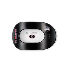 Go Dawgs! Medium Flat Round Hair Clip