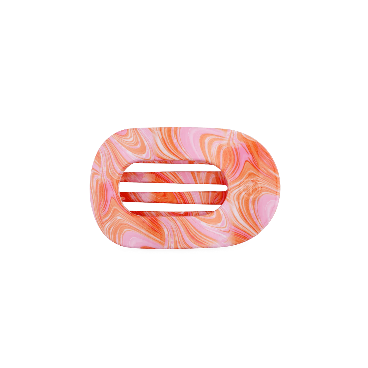 Just Keep Swimming Small Flat Round Hair Clip