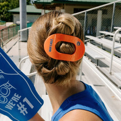 War Eagle! Large Flat Round Hair Clip