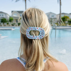 United We Sparkle Medium Flat Round Hair Clip