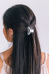 Open Coconut White Tiny Claw Hair Clip