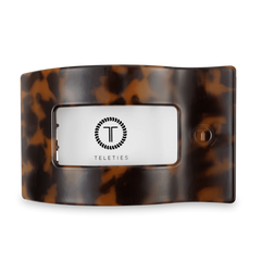 Tortoise Large Flat Rectangle Hair Clip