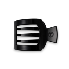Jet Black Medium Flat Square Hair Clip