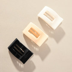 Rectangle Neutral Flat Clip Bundle - Medium
