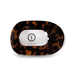 Tortoise Medium Flat Round Hair Clip
