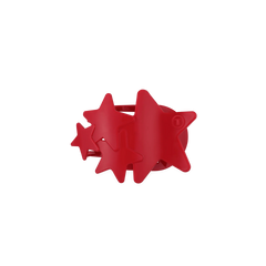 Red Shooting Star Small Flat Hair Clip