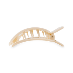 Almond Beige Medium Flat Square Hair Clip